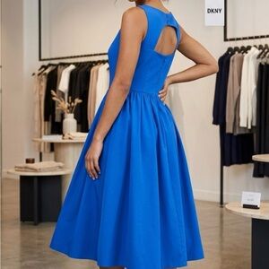 DKNY Vibrant Blue Midi Dress